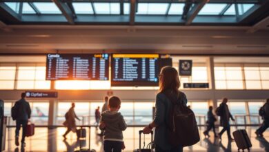 canada travel flight process